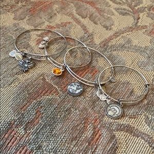 Alex and Ani Silver Charm Bracelets